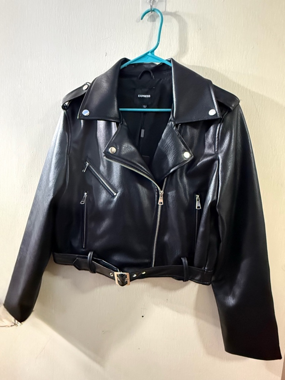 Express faux leather moto jacket | NWT | size L